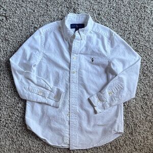 Ralph Lauren Crisp White Oxford Shirt